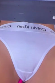 Latin Teen In See Thru White Panties